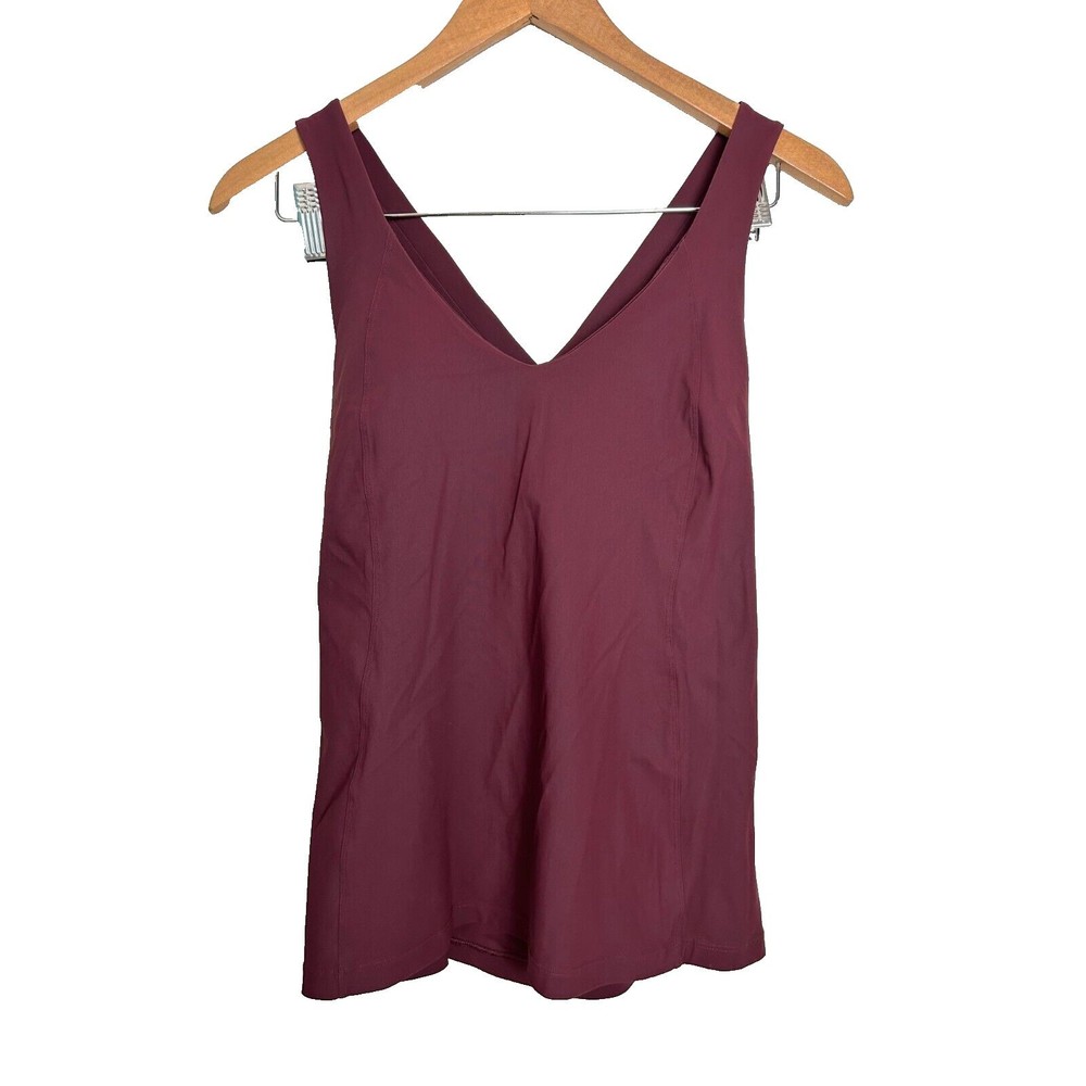 Lululemon Long Breath 2-In-1 Tank Women 6 Light Support Active B/C Cup